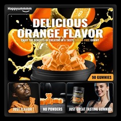 Creatine Monohydrate Gummies, NSF Certified, 5g Dose for Men & Women to Suppo…