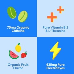 Energy Booster – Organic Caffeine, B12 & 30 Servings (Pack of 1) Orange