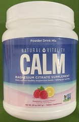 Natural Vitality CALM Magnesium Citrate Supplement. 20 OZ.EXP:01/2027