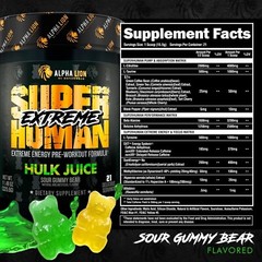 ALPHA LION SUPERHUMAN EXTREME (21 SVG) PRE WORKOUT – FREE SHIPPING – PICK FLAVOR