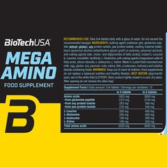 MEGA AMINO 100 Tablets Full Spectrum BCAA Amino Acids Anabolic Anti Catabolic