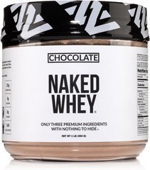 NAKED Chocolate Whey 1LB – All Natural Grass Fed 1 Pound (Pack of 1)