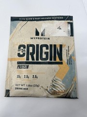 10pk Myprotein Origin Protein Powder 0.8oz Vanilla Swirl Creatine Mix