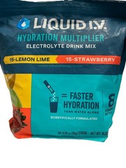Liquid I.V Hydration Multiplier Lemon Lime+Strawberry 29Sticks EXP 04/2028