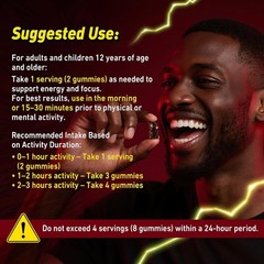 Energy Focus Gummies – Hakkue® Gummies 100mg, L-Theanine, Phosphatidylserine