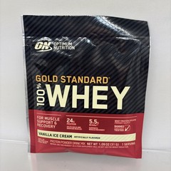 10X Optimum Nutrition Gold Standard 100% Whey Protein Powder 1 SERV VANILLA B95