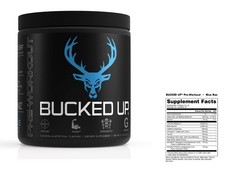 Bucked Up Pre-Workout – Blue Raz (25 Servings) 2027 – ships free
