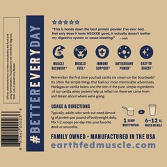 Earth Fed Muscle Whey Back Irish Grass Fed Whey Protein Isolate, ThirdParty C…