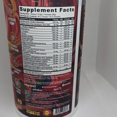 PandaSupplements Pre-Workout Powder L-Citrulline Beta Alanine Chaos Flavor