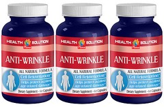 Hyaluronic acid powder – ANTI WRINKLE NATURAL FORMULA – 1 Bottle, 60 Capsules