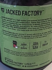 Jacked Factory NitroSurge Pre-Workout Powder Cherry Limeade 30 Serv 8.57oz