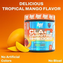 Bpi Sports Cla Carnitine Shredded – Convert Fat Cells Into Energy And Supports