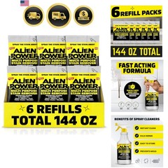 Alien Power 6 Pack Refill Packets | Makes 144 Fl Oz Worth of Alien Power Solu…
