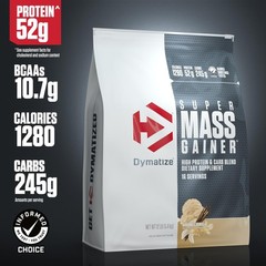 Dymatize Super Mass Gainer Protein 12 Pound (Pack of 1), Gourmet Vanilla