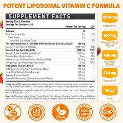Liposomal Vitamin C Gummies 1000mg for Adults: Vitamin C Chewable Gummy with Zin