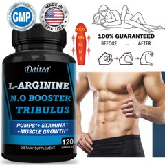 Nitric Oxide Booster w/ L-Arginine 1610mg Highest Potency Muscle Pump Supplement