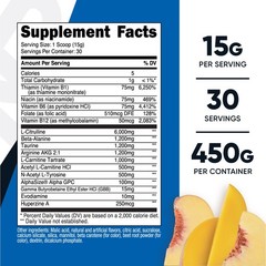 Nutricost Stim-Free Pre-Workout, 30 Servings (Peach Mango)