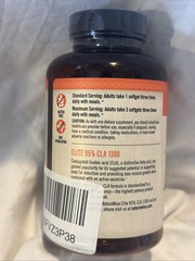 CLA 1300 95% Active Conjugated Linoleic Acid 90 Softgels Weight Support