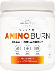 Type Zero AminoBurn – Natural Pre Workout + BCAA (Peach Mango | 30serv)