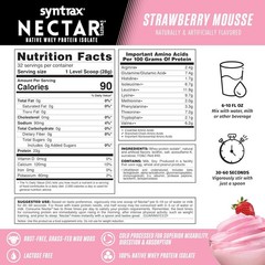 Syntrax Nectar Sweets 2lb Protein Powder – Strawberry Mousse