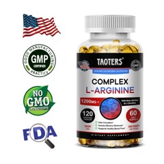L-Arginin Complex 1200 MG, Extra Strength Nitric Oxide and Circulation Boost
