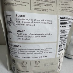 NEW 2xJust Ingredients Vanilla Bean Protein Powder – Clean, Natural 15 serv each
