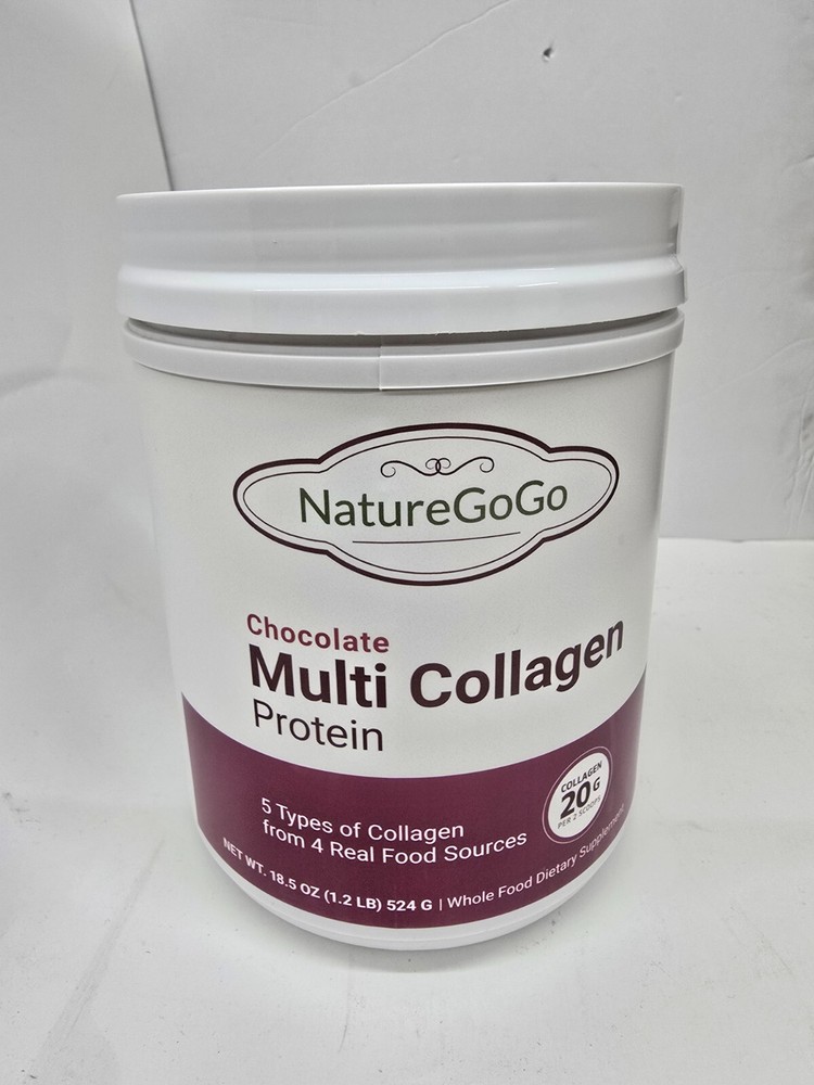 Naturegogo Chocolate Multi Collagen Protein 14.4 oz (EXP:12/2026)