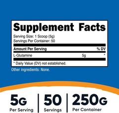 250g L-Glutamine Powder: Your Solution for Gut Health & Muscle Recovery