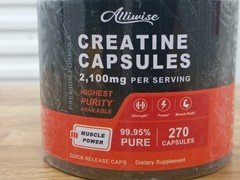 Pure Creatine Monohydrate Capsules for Muscle Mass Strength Expire 04/26