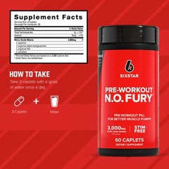 Suplemento De Oxido Nitrico Nitric Oxide Fury Pre- Entrenamiento | Pre-entre…