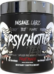 Insane Labz PSY-CHO-TIC TEST Testosterone Booster Pre-Workout 30 Servings New