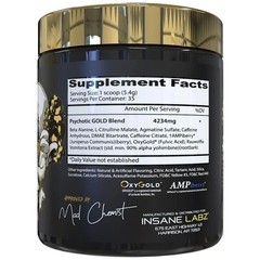 GOLD Pre Workout Supplement 35 Servings Energy Focus Pump with Citrulline FP