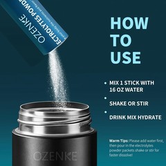 OZENKE ectrolytes Powder Packets Hydration Electrolyte No Sugar Free Variety 20