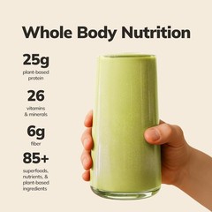 Ka’Chava Whole Body Meal Shake Chocolate 2 lb, Gluten & Dairy Free (15 Servings)