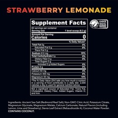 REDMOND Re-Lyte Hydration, Strawberry Lemonade, 6.7 oz (190 g)