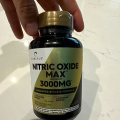 Carlyle Nitric Oxide Booster Max+ 3000mg 120 Capsules Non-GMO Exp 06/2028