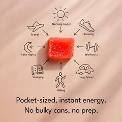 Volt Instant Energy Gummies – 100mg Caffeine per Gummy – Fast-Acting Fuel Red