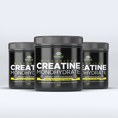 Micronized Creatine Monohydrate Muscle Building Weight Gain Supplement 3 Packs