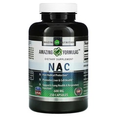 2 X Amazing Nutrition, NAC, 600 mg, 250 Capsules