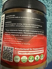 Happyummmm Creatine Monohydrate Gummies Watermelon Pineapple X10 Power 120 Piece