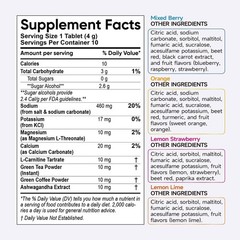 Hydravive Electrolyte Tablets Zero Sugar Hydration Drink 40 Ct. Mixed Flavors