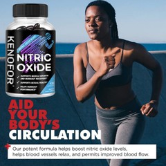 Nitric Oxide Booster Supplement – L-Arginine, L-Citrulline- 60/120 Capsules