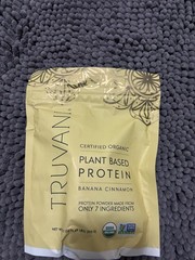 Truvani Organic Plant-Based Protein Powder Banana Cinnamon Non-GMO 315g