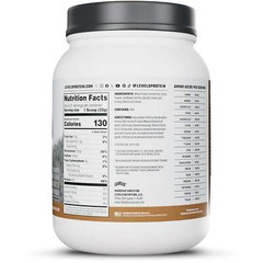 Levels Grass Fed Whey Protein Powder, No Artificials, Double Chocolate 1.48LB