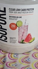 Isopure Clear Whey Isolate Protein 20g, Watermelon Lime, 16 Servings, 14.1oz
