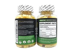 2x Happyummmm Creatine Monohydrate 5000MG 180Ct Gummies, Lemon Flavor