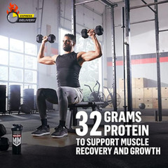 Genuine Protein Powder, Vanilla Crème, 1.93 Pounds, 12 Servings, 32G Protein, 2G