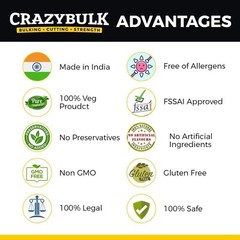 CrazyBulk TESTO-MAX Muscle Builder Strength and Energy Supplement (120 Capsules)