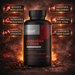 GH BOOSTER XTREME – powerful active ingredients to build dry muscle mass + TESTO