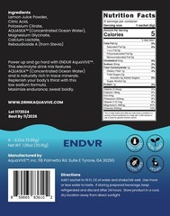 AquaVIVE™ ENDUR™ Lemon Electrolyte Powder Drink Mix Magnesium Glycinate 6 Packs
